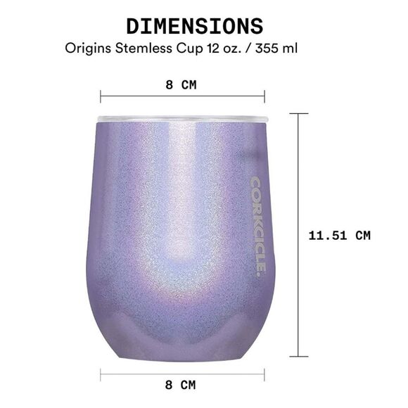 Corkcicle Origins Stemless Triple Insulated Wine Tumbler- Lavender Magic - Picture 4 of 9
